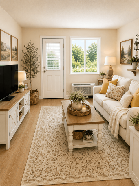 Floor plan for 1 bed, 1 bath, 600 sqft